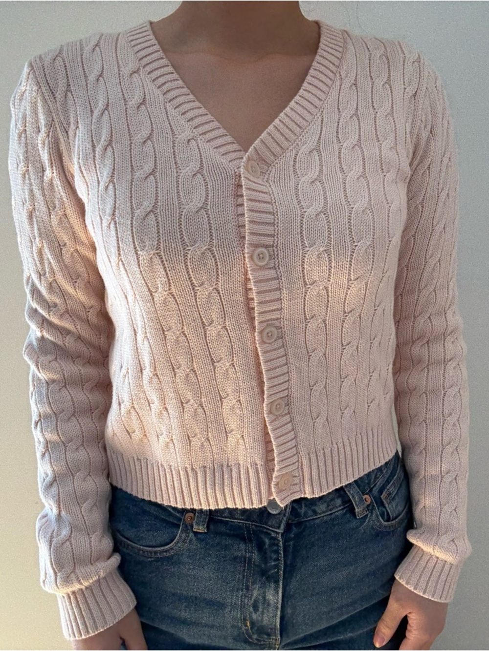 Brandy Melville Elizabeth Cable Knit Cardigan